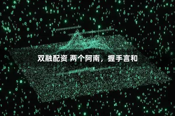 双融配资 两个阿南，握手言和