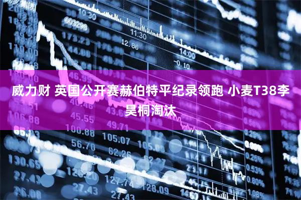 威力财 英国公开赛赫伯特平纪录领跑 小麦T38李昊桐淘汰